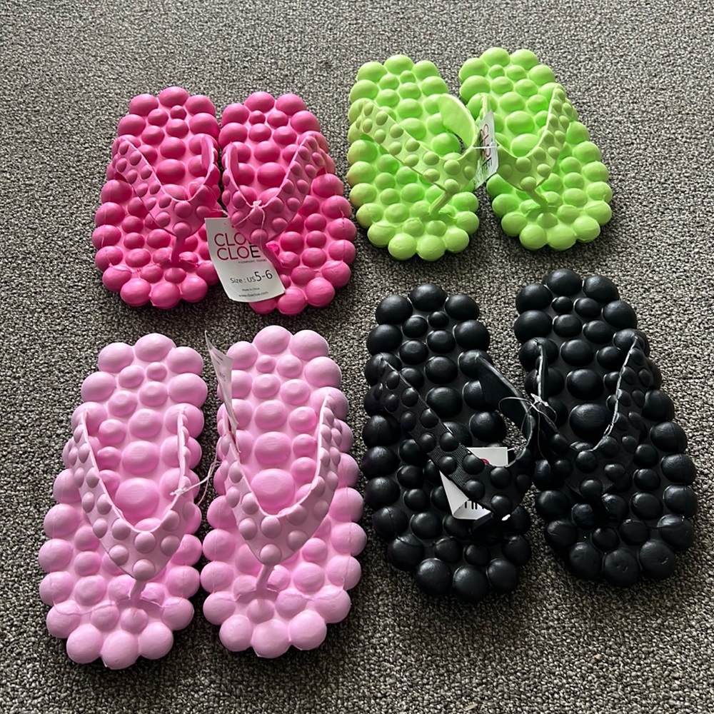 Reflexology Bubble Flip Flops
